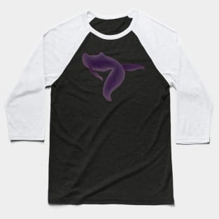 Purple Whale 3 Baseball T-Shirt